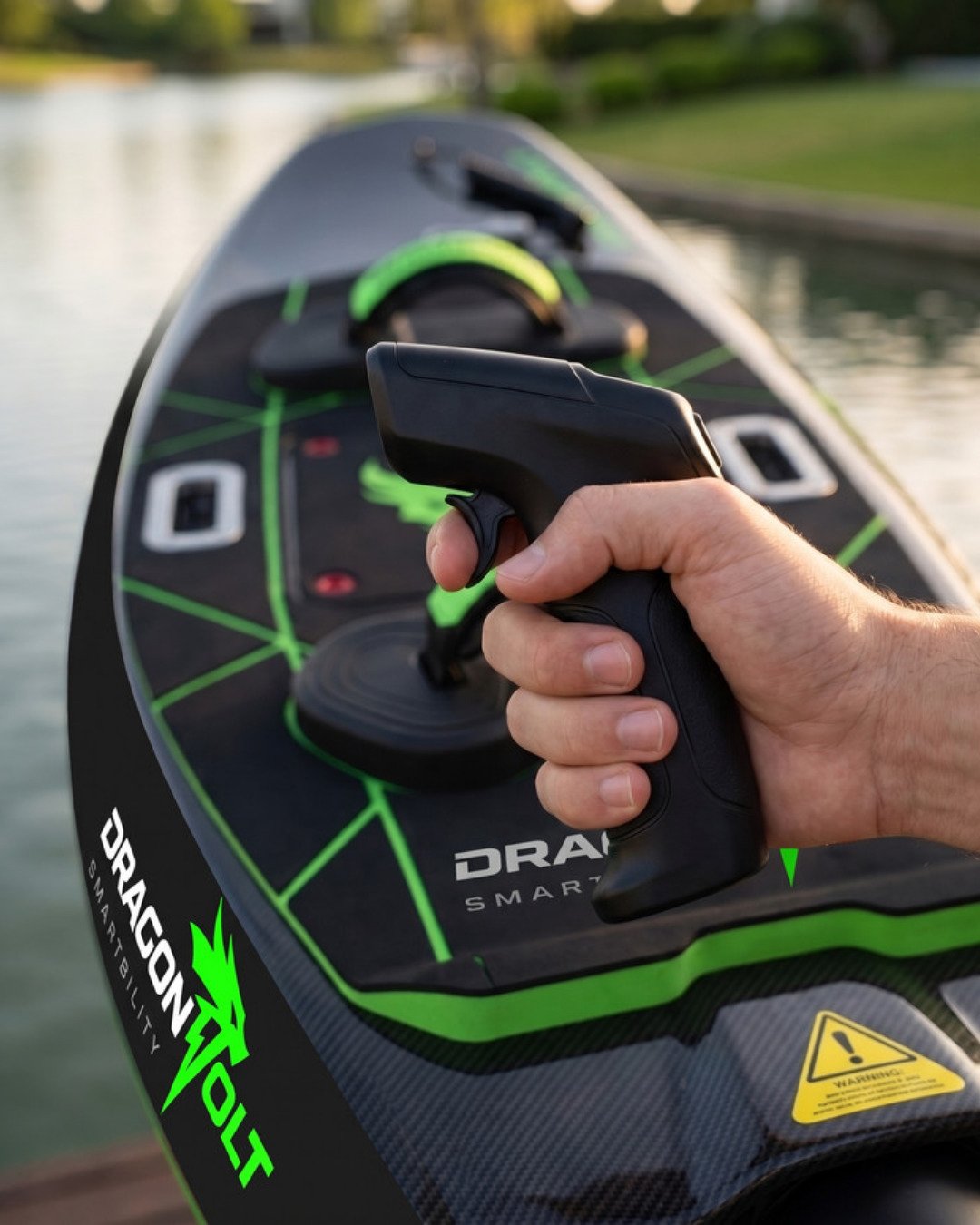 Electric Surf Board DragonVolt — gatillo acelerador